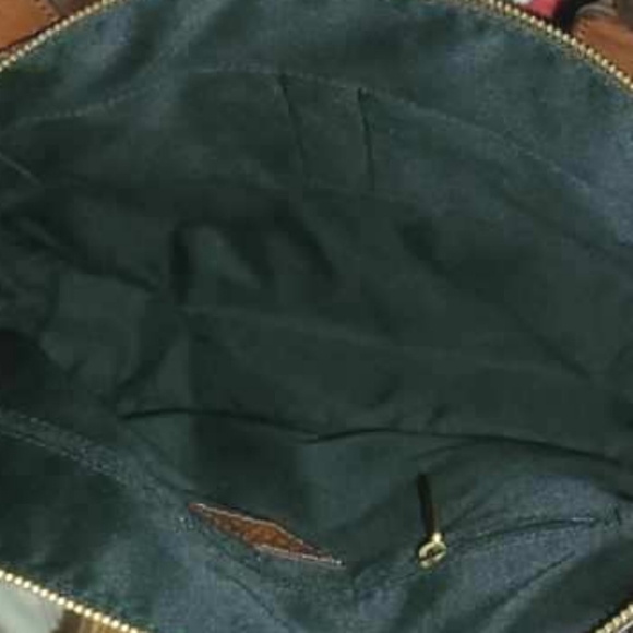 Fossil Leather Black Brown Handbag Purse Shoulder Satchel Tote Classic Women - Picture 10 of 16